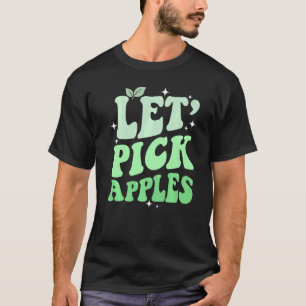 Camiseta Elijamos manzanas verdes recogiendo el mar de cose