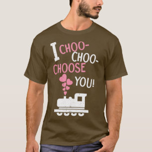 Camiseta Elijo a tu Día de San Valentín del día del tren de