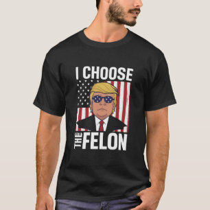 Camiseta Elijo al delincuente Trump 2024 Patriota Republica