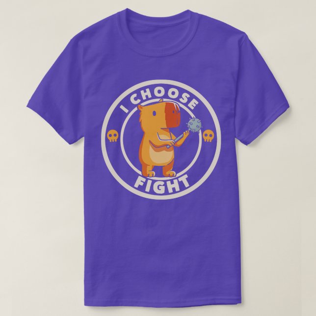 Camiseta Elijo combatir el gracioso capibara de Tobe Fonsec (Diseño del anverso)