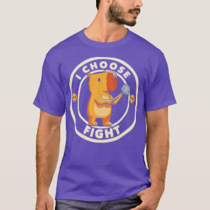 Camiseta Elijo combatir el gracioso capibara de Tobe Fonsec