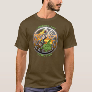 Camiseta Elijo Cthulhu: Naranja