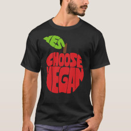 Camiseta Elijo el Vegan - Tipografía de Apple