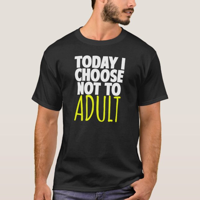Camiseta Elijo hoy no al adulto (Anverso)