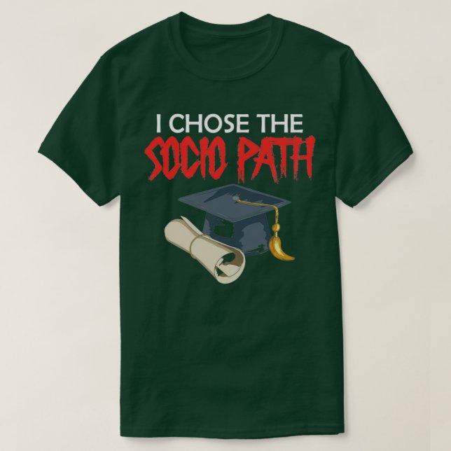 Camiseta Elijo Médica De La Disertación De Socio Path (Diseño del anverso)