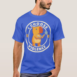 Camiseta Elijo Violencia Capybara Divertido por Tobe Fonsec