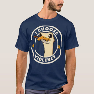 Camiseta Elijo Violencia Emú Divertido por Tobe Fonseca