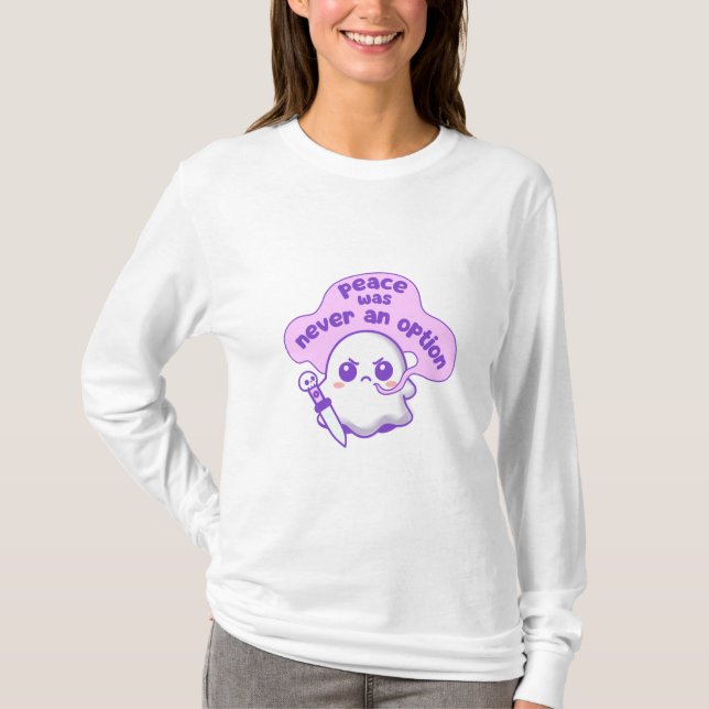 Camiseta Elijo Violencia Fantasma Funny Skull (Anverso)