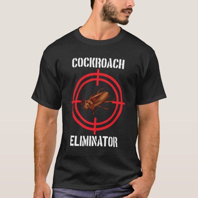 Camiseta Eliminación de cucarachas Control de plagas de cuc (Anverso)
