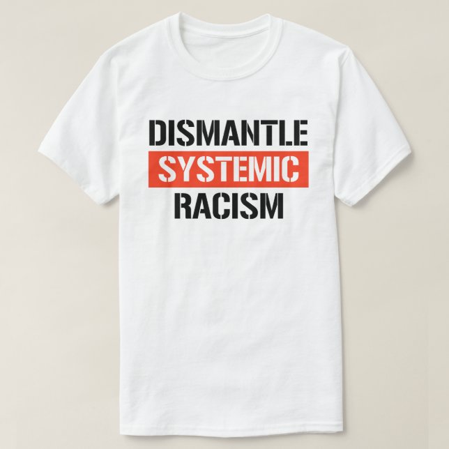 Camiseta Eliminar el racismo sistémico (Diseño del anverso)