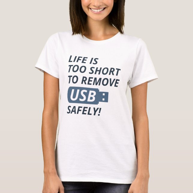 Camiseta Eliminar USB de forma segura (Anverso)