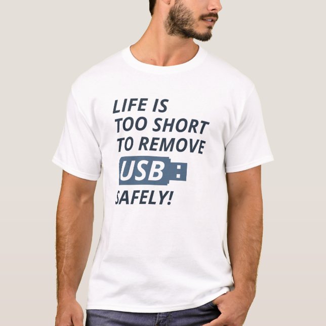 Camiseta Eliminar USB de forma segura (Anverso)