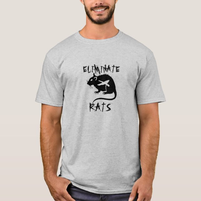 Camiseta Elimine las ratas (Anverso)