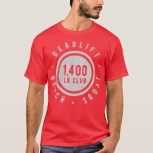 Camiseta Élite 1400lb Club Power Gym Fuerte Novedad
