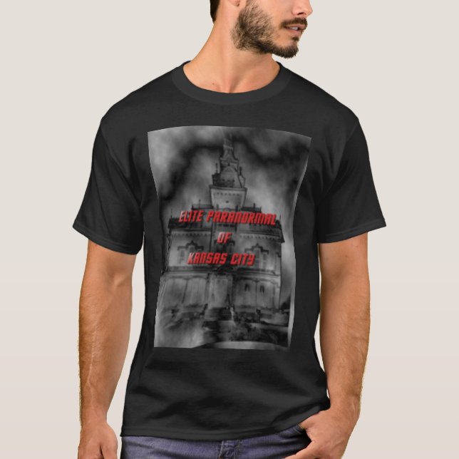 Camiseta ÉLITE paranormal de kc - casa encantada (Anverso)