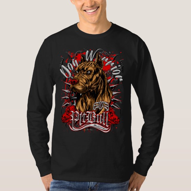 Camiseta Elite Pitbull Dog Warrior (Anverso)