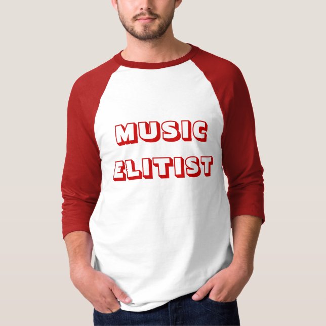 CAMISETA ELITISTA DE LA MÚSICA (Anverso)