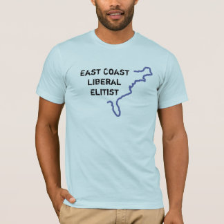Camiseta Elitista liberal de la costa este - S/S azul