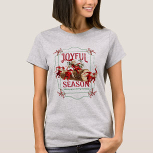 Camiseta Élives navideñas vacacionales de temporada festiva