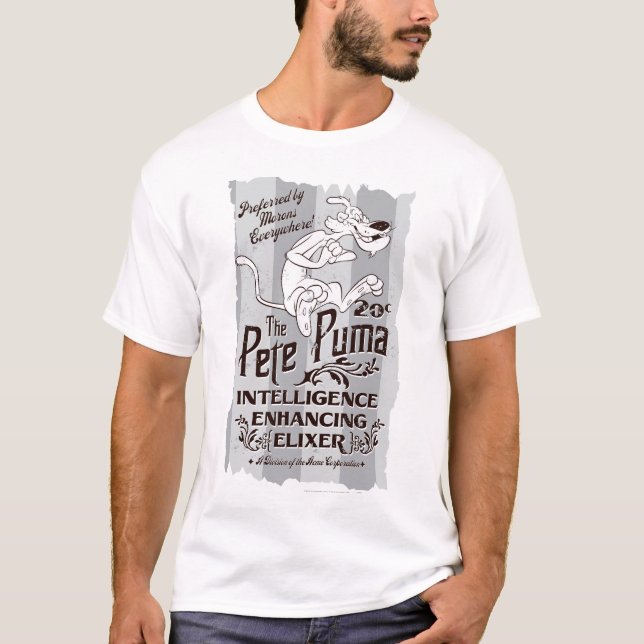 Camiseta Elixer de inteligencia de Pete Puma (Anverso)
