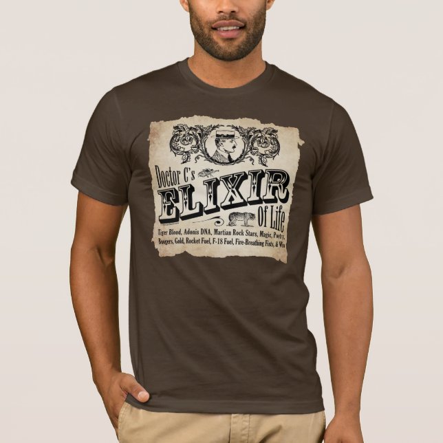 Camiseta Elixir de la vida - oscuridad (Anverso)