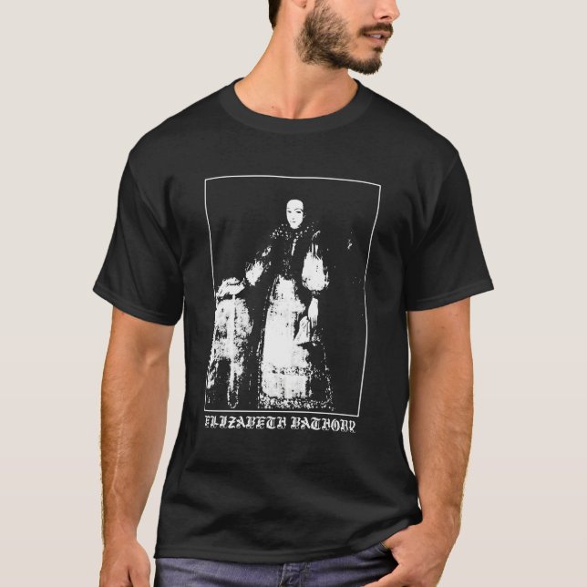 Camiseta Elizabeth Bathory Countess Vampire Gótico (Anverso)