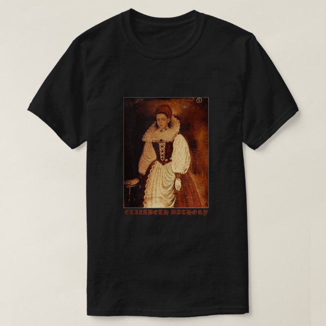 Camiseta Elizabeth Bathory Countess Vampire Gótico Graphic  (Diseño del anverso)