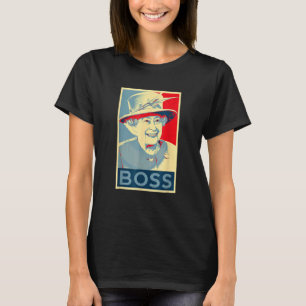 Camiseta Elizabeth Boss Su Alteza Real Reina De Inglaterra