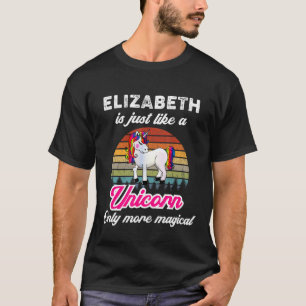 Camiseta Elizabeth Es Como Una Niña Niña Funeraria De Unico