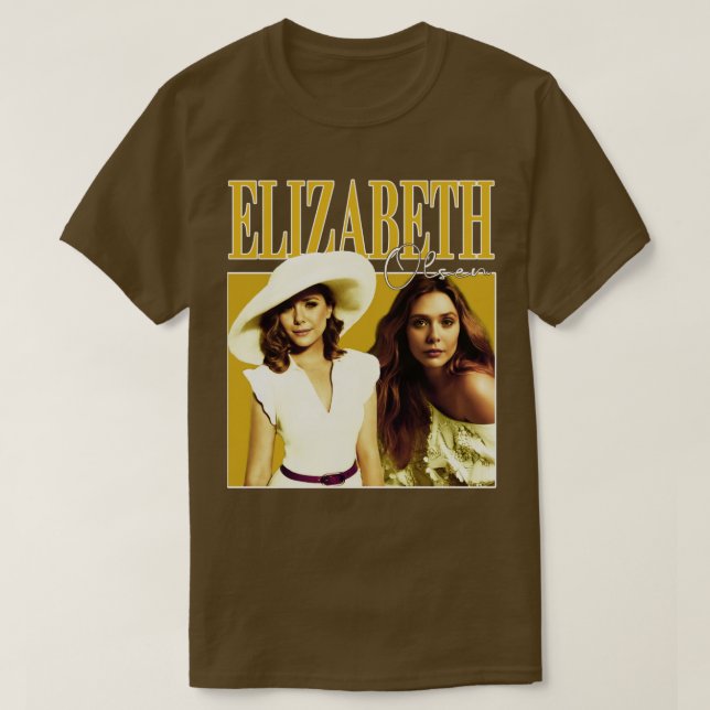Camiseta Elizabeth Olsen Retro Style (Diseño del anverso)