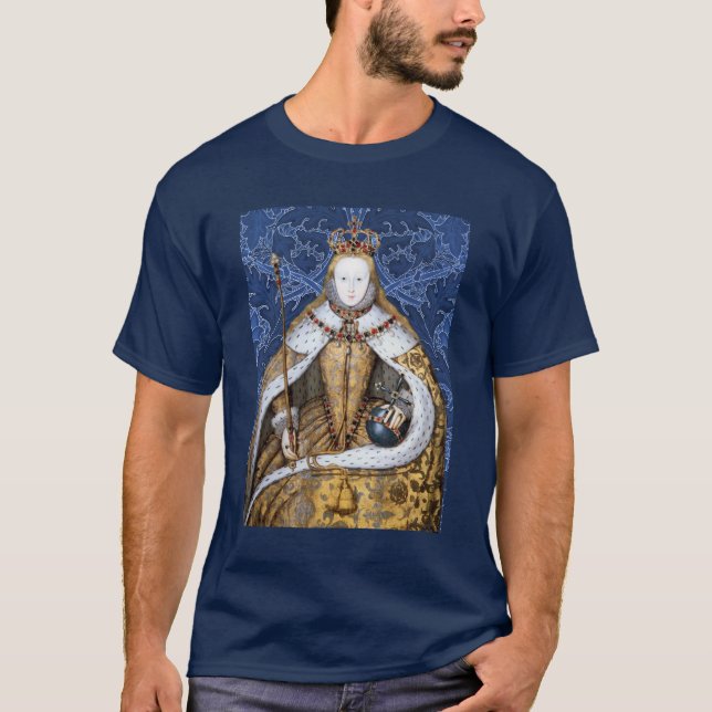 Camiseta Elizabeth Tudor, Reina de Inglaterra (Anverso)