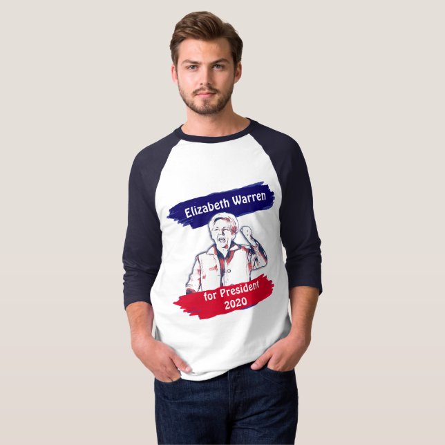 Camiseta Elizabeth Warren para las elecciones presidenciale (Anverso completo)