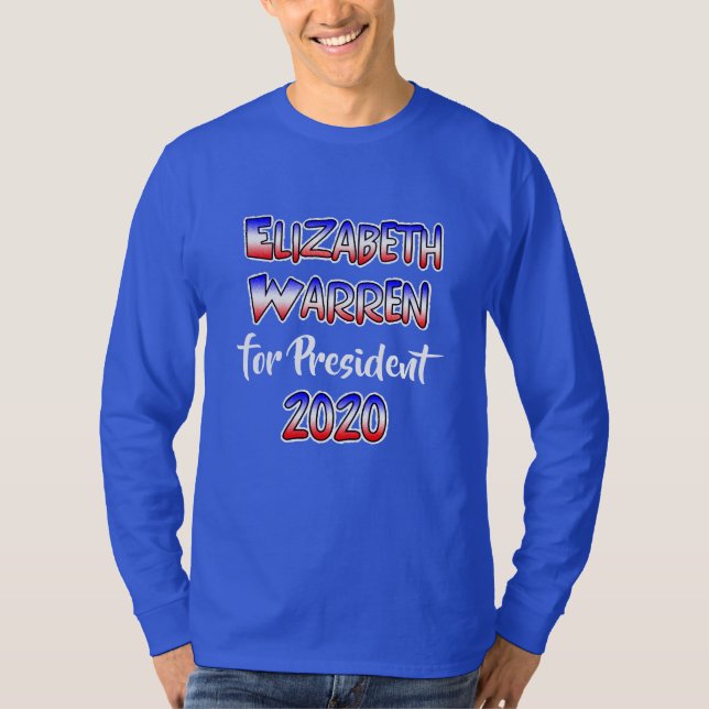 Camiseta Elizabeth Warren para presidente 2020 (Anverso)