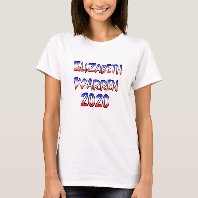 Camiseta Elizabeth Warren para presidente 2020 (Anverso)