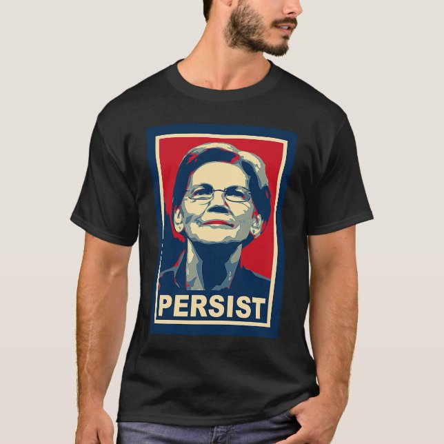 Camiseta Elizabeth Warren Persist (Anverso)