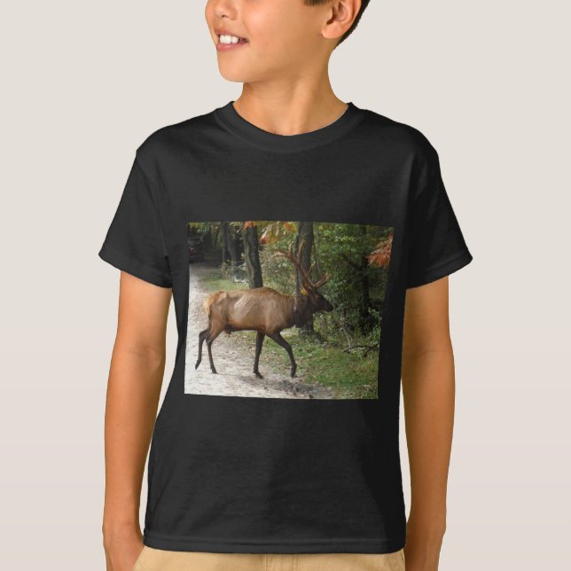 Camiseta Elk Bull Big con Antler grande (Anverso)