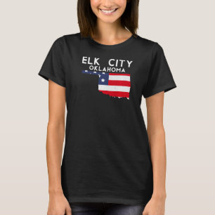 Camiseta Elk City USA State America Viaja Oklahoman