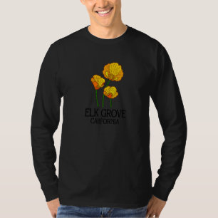 Camiseta Elk Grove California CA Poppy Flower State City Vi