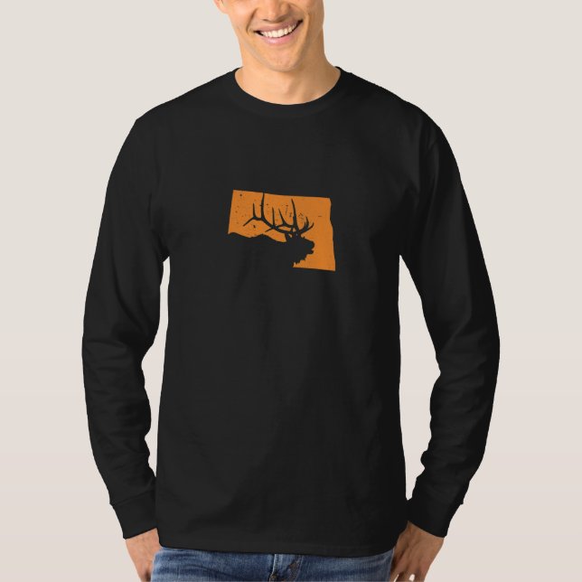 Camiseta Elk Hunting In North Dacota We Love To Hunt Elks (Anverso)