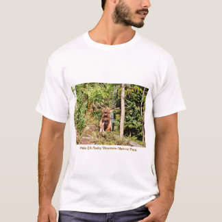 Camiseta Elk masculino en el Parque Nacional de las Montaña