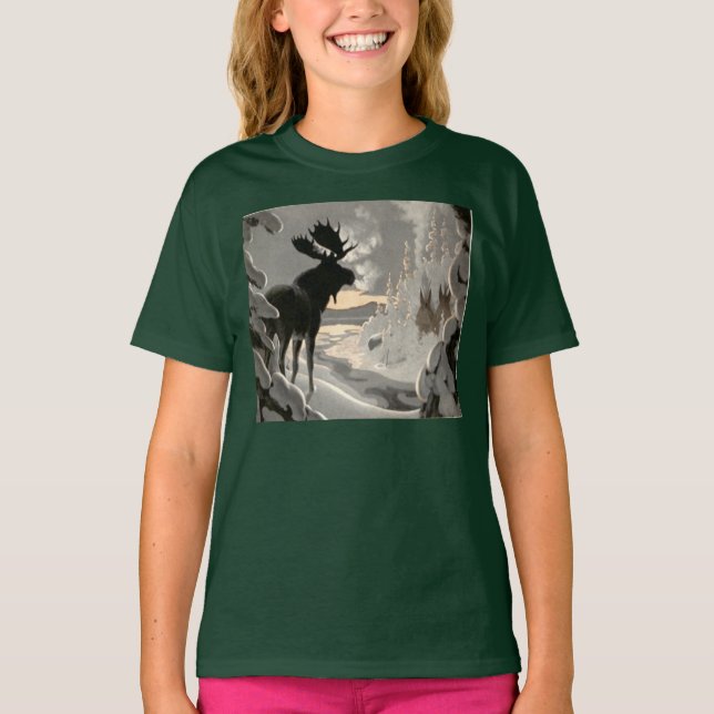 Camiseta "Elk Misty Morning" (Anverso)