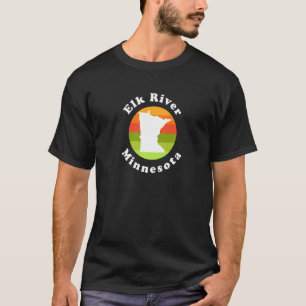 Camiseta Elk River Minnesota Al Aire Libre Sunrise MN Souve