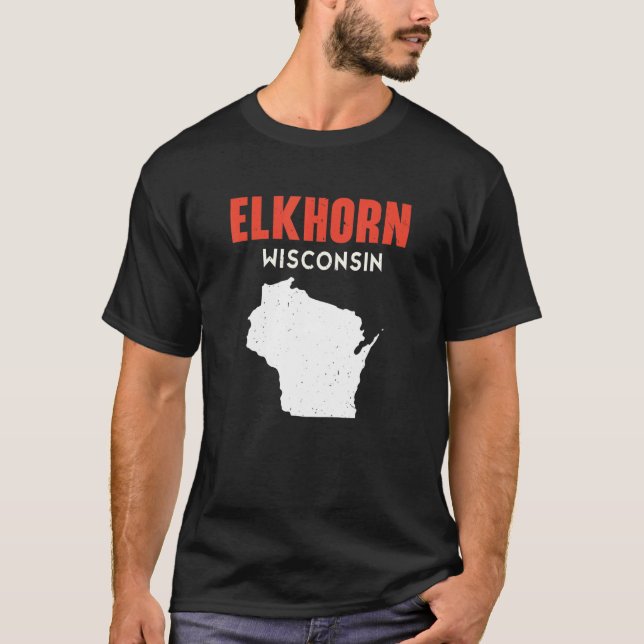 Camiseta Elkhorn Estados Unidos Estados Unidos Viajes Monta (Anverso)