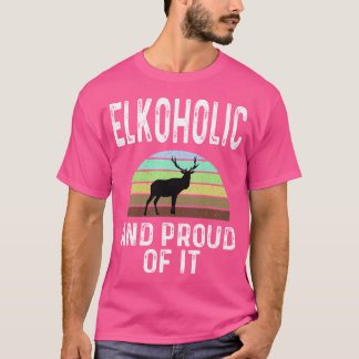 Camiseta Elkoholic Y Orgulloso De Ella Caza De Cerdo Gracio