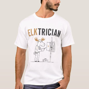 Camiseta Elktricista – divertido juego de palabras de Elect