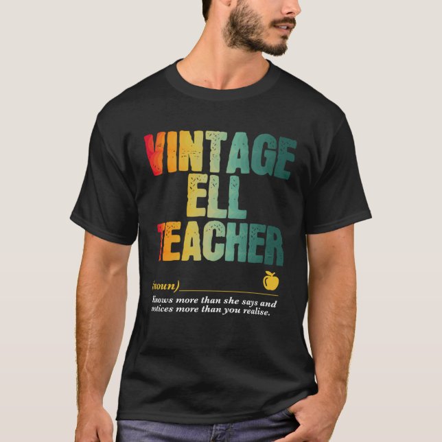 Camiseta ELL Teacher Appreciation Week Back to School  2 (Anverso)