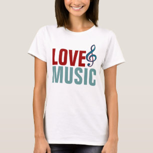 Camiseta ella ama la música