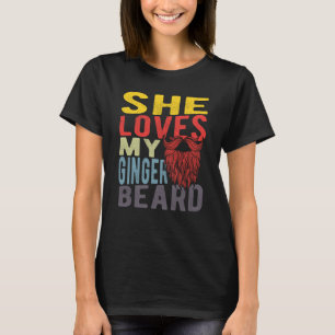 Camiseta Ella ama mi barba de jengibre