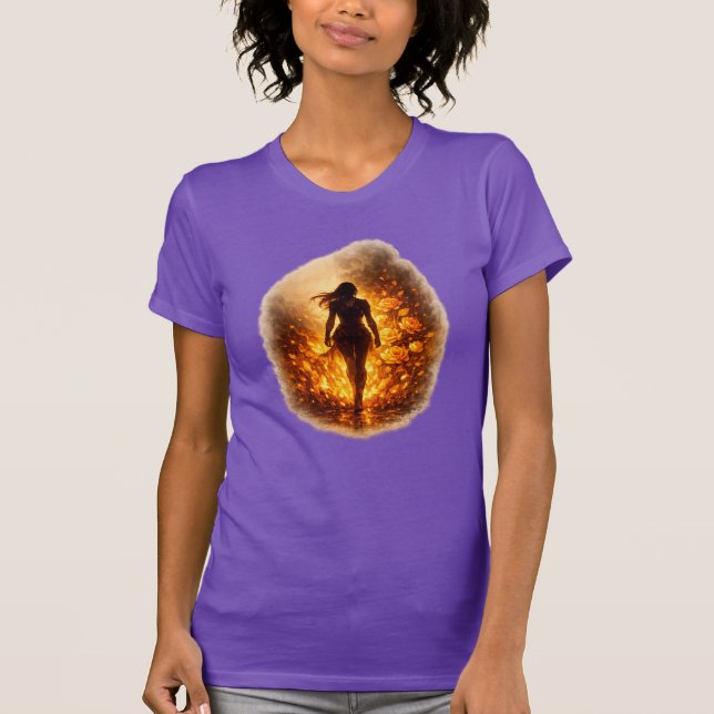 Camiseta Ella Camina a Través del Fuego (Anverso)