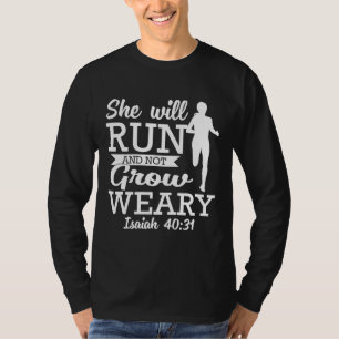 Camiseta Ella Correrá Y No Crecerá Harta Isaiah 4031